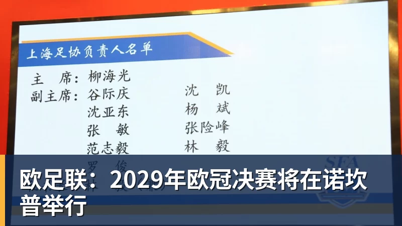 欧足联：2029年欧冠决赛将在诺坎普举行