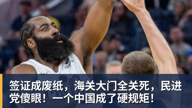 签证成废纸,海关大门全关死,民进党傻眼!一个中国成了硬规矩!